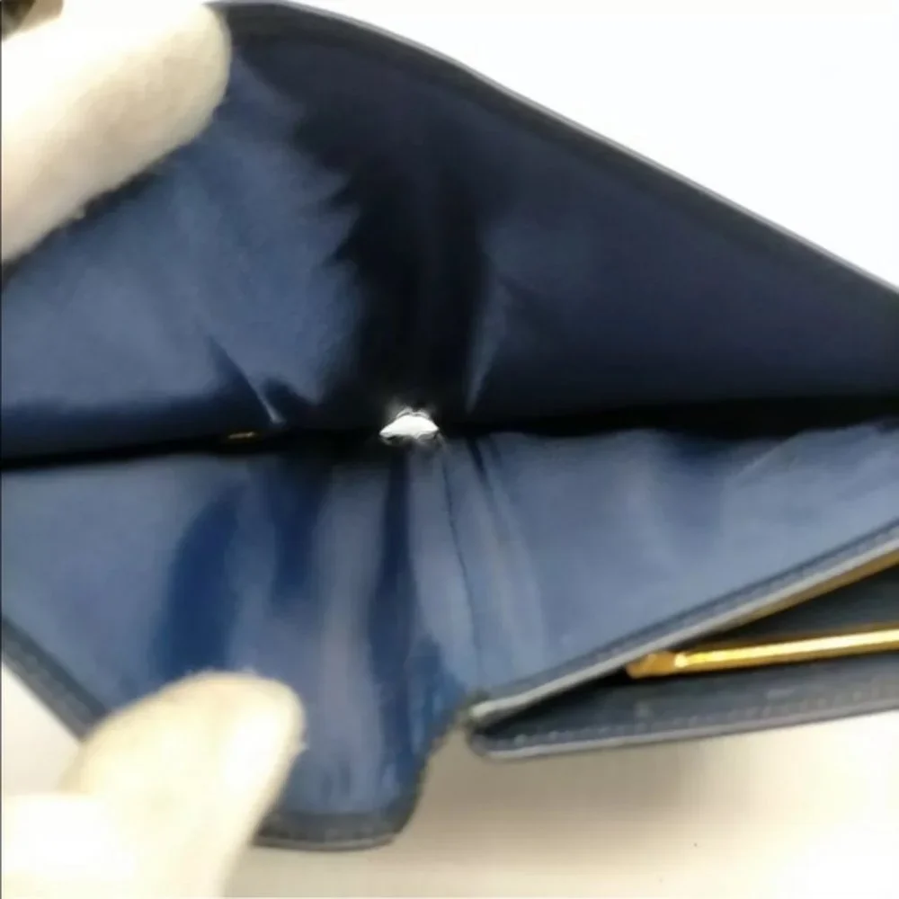 Gucci Long Wallet Blue Leather